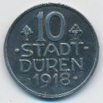 Дюрен., 10 пфеннигов (1918 г.)