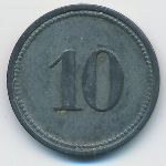 Диллинген-на-Дунае., 10 пфеннигов (1917 г.)