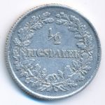 Дания, 1/2 ригсдалера (1855 г.)