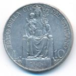 Vatican City, 10 лир (1931 г.)
