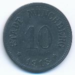 Мюнхберг., 10 пфеннигов (1918 г.)