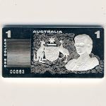 Australia, 1 dollar, 1990