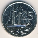 Каймановы острова, 25 центов (1999–2017 г.)