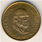 South Africa, 2 cents, 1982
