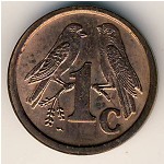 ЮАР, 1 цент (1990–1995 г.)