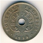 Южная Родезия, 1/2 пенни (1938–1939 г.)
