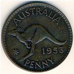Австралия, 1 пенни (1953 г.)