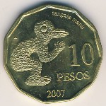 Остров Пасхи, 10 песо (2007–2014 г.)