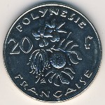 Французская Полинезия, 20 франков (1972–2005 г.)