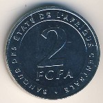Центральная Африка, 2 франка КФА (2006 г.)