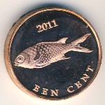 Остров Святого Евстафия, 1 цент (2011 г.)