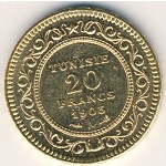 Tunis, 20 francs, 1903–1906